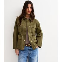 Women's Khaki Four Pocket Shacket New Look | New Look (UK)