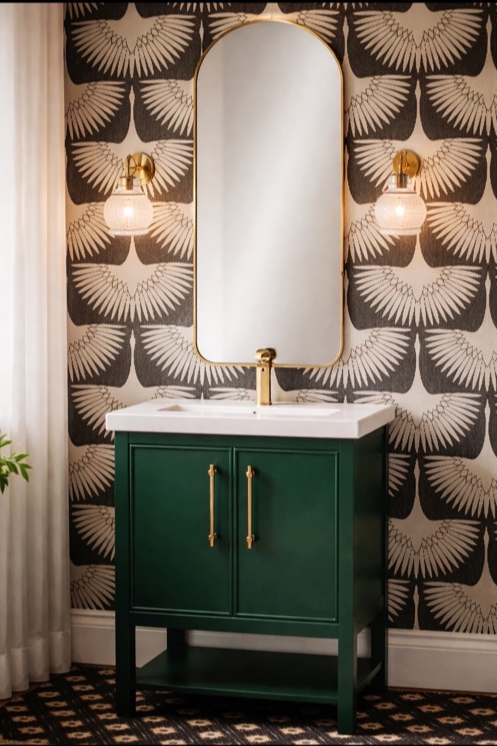 Save this for a moody bathroom moment! #ad

A statement wallpaper, a deep green vanity, and sconces that actually frame the mirror the right way… it’s proof you don’t need a full renovation to completely change the feel of a space.

These are the kinds of simple swaps I’m leaning into for our next bathroom update, and I love that I can pull everything together from Wayfair.

@wayfair #Wayfair #WayfairPartner #bathroomremodel #bathroominspo #bathroomvanity #bathroomlighting #ltkhome 

 

#LTKHome #LTKSaleAlert