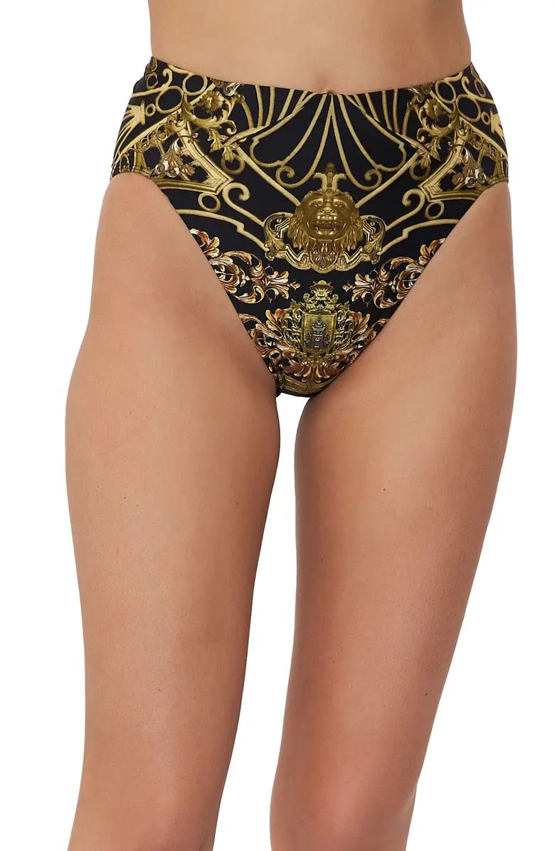Camilla Shadows of Armada Embellished High Waist Bikini Bottoms | Nordstrom | Nordstrom