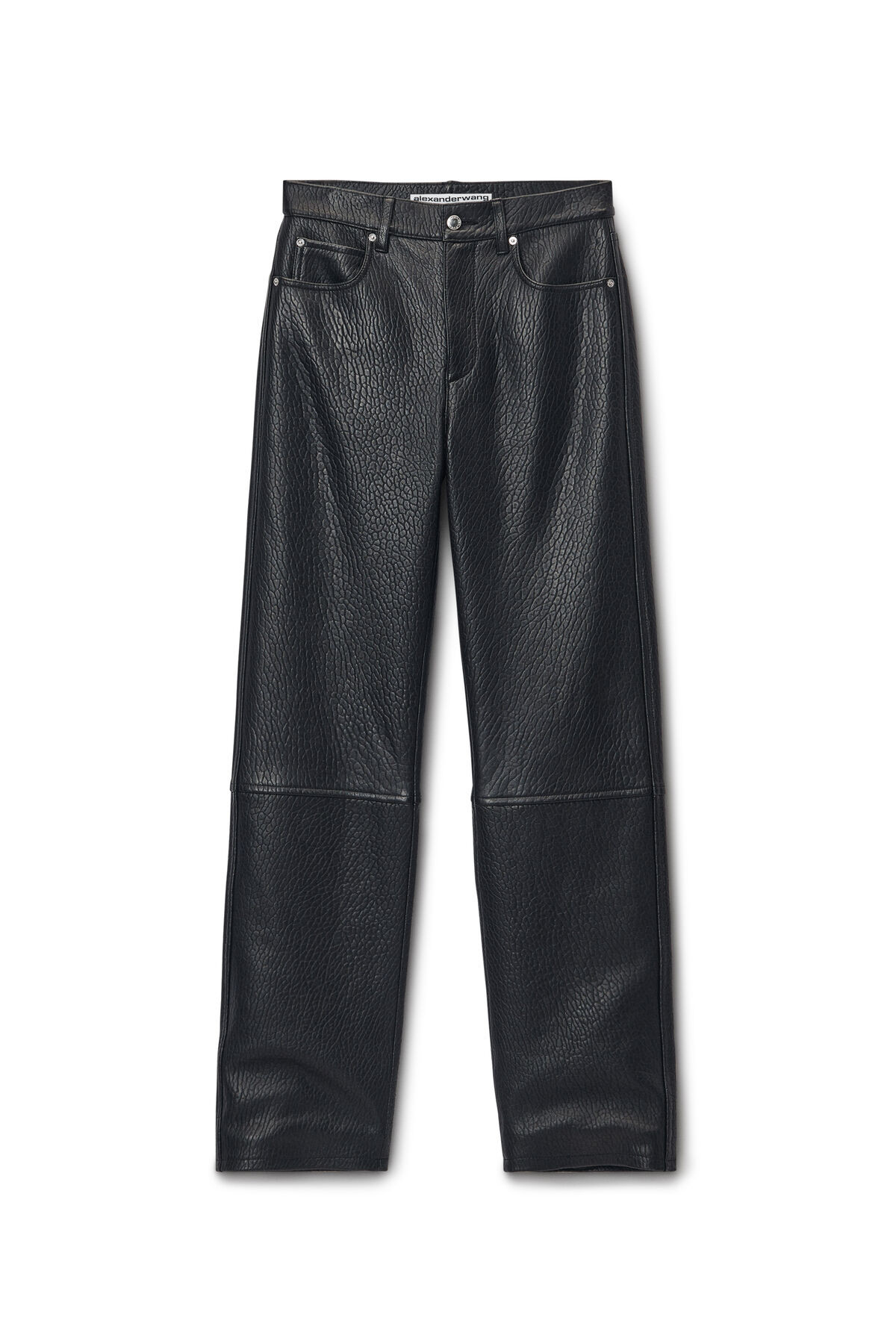 EZ - MID RISE RELAXED STRAIGHT PANT in Primal Nappa Lambskin Leather | Alexander Wang