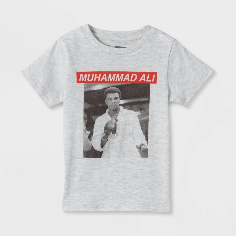 Toddler Boys' Muhammad Ali Short Sleeve T-Shirt - Oatmeal | Target