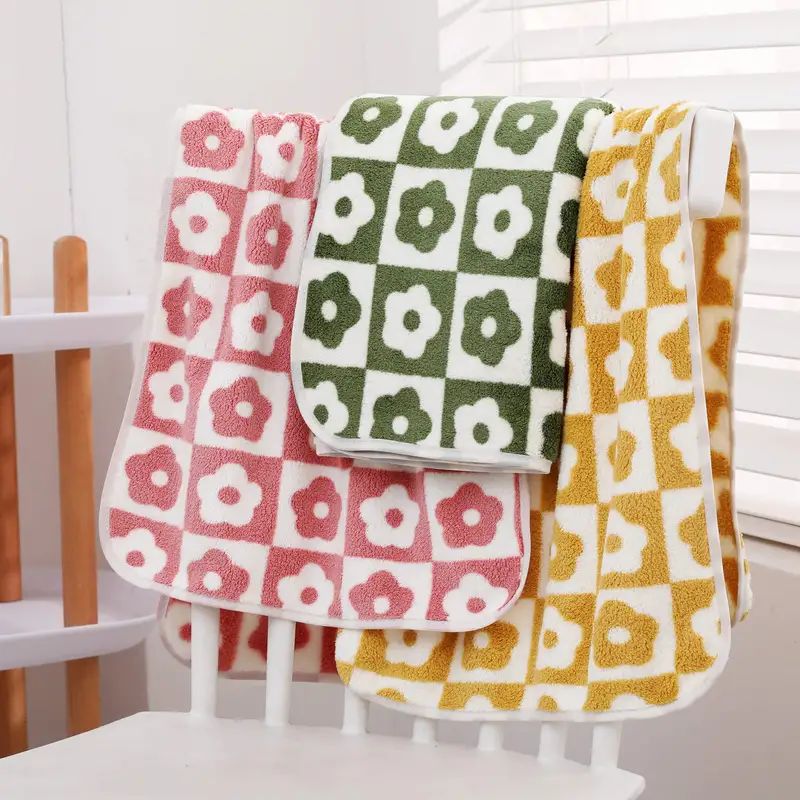 Plum   Soft Coral Fleece Household Towels Soft - Temu | Temu Affiliate Program