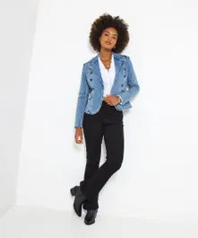 Christina Stretch Denim Blazer | Joe Browns