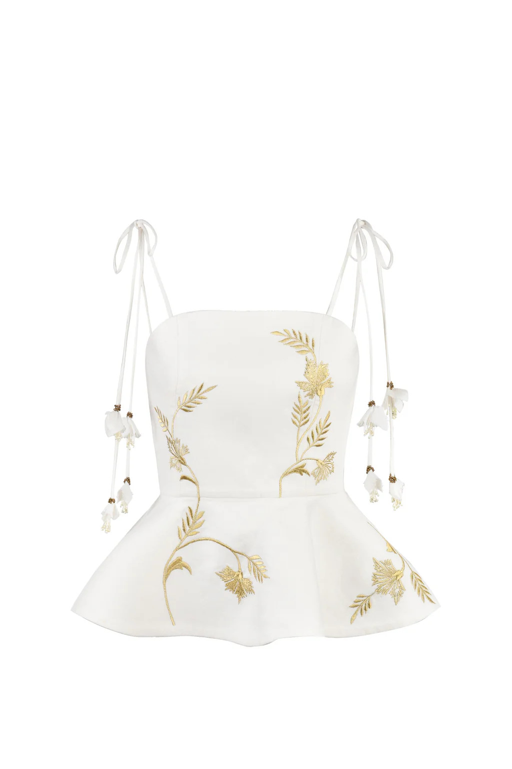Lily Top - Ivory & Gold | Rosewater Collective