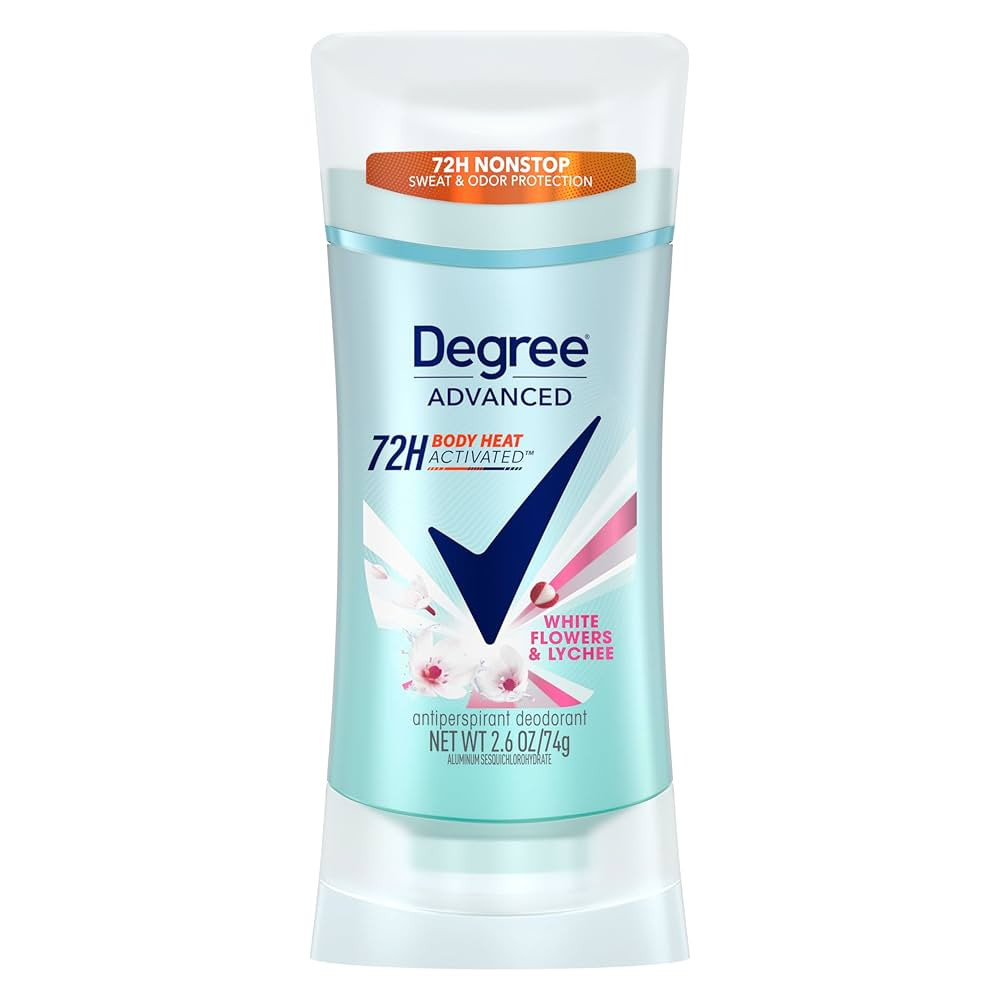 Degree Advanced Protection Antiperspirant Deodorant White Flowers & Lychee for 72-Hour Sweat & Od... | Amazon (US)