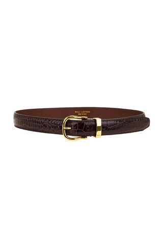 NILI LOTAN Louise Belt in Brown | FWRD 