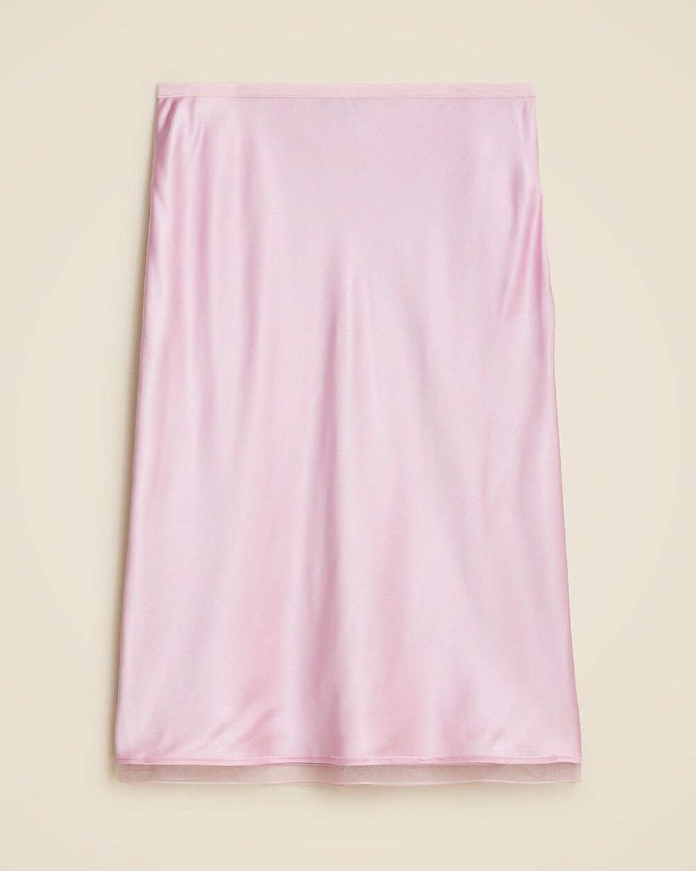 Gwen knee-length slip skirt in viscose charmeuse | J. Crew US