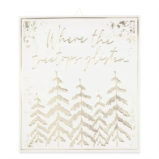 Holiday Time Metal Treetops Sign, 18-inch | Walmart (US)