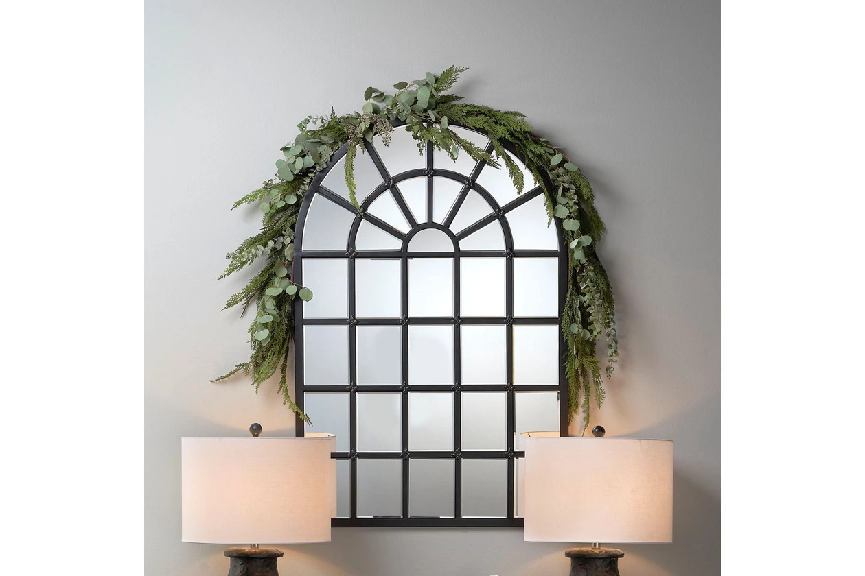 Jamie Young Harlem Mirror in Black Metal and Beveled Glass | Ashley Homestore