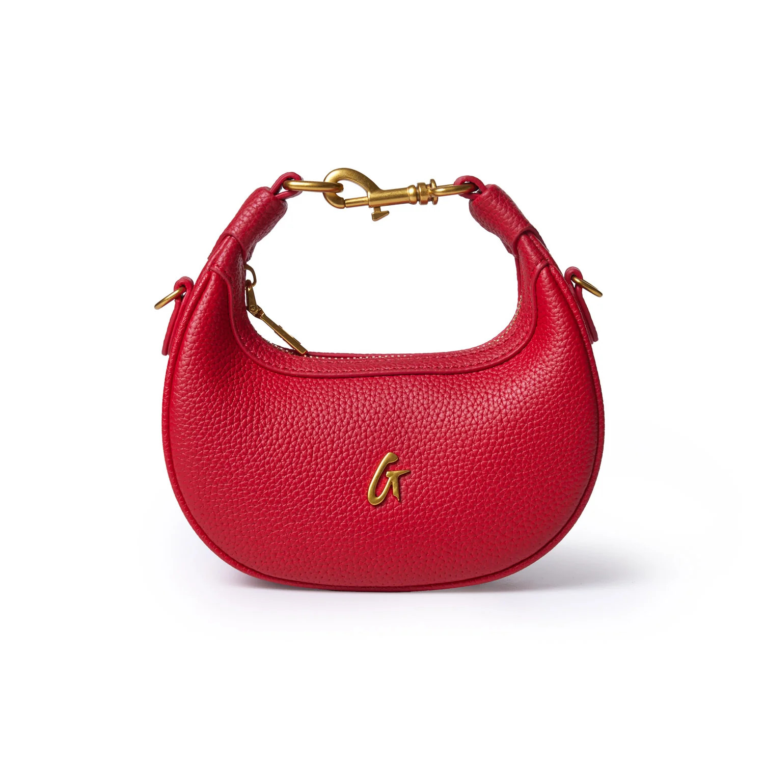 NANO PEBBLE HOBO BAG - RED | Glam-Aholic Lifestyle
