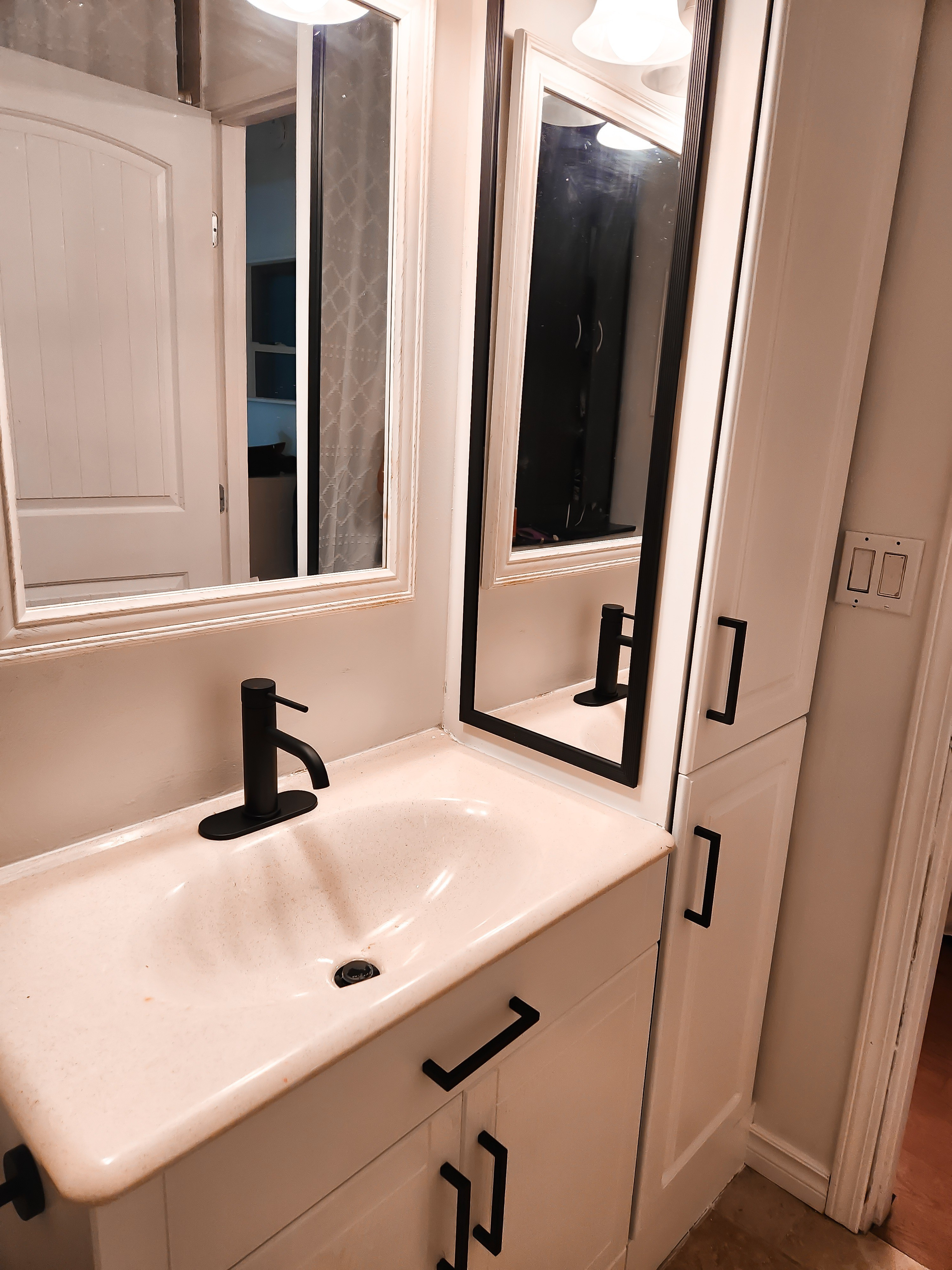 Easy bathroom upgrades.Everything linked except the paint. 

#LTKcanada #LTKwinter #LTKstyletip
