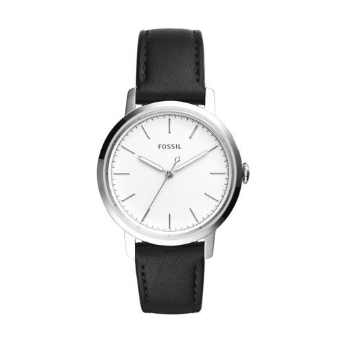 Fossil Neely Three-Hand Black Leather Watch Es4186 White | Fossil (US)