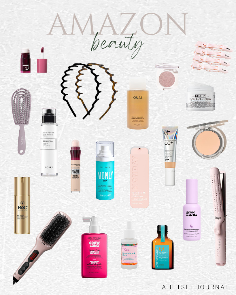 Get excited about this week’s amazing Amazon Beauty Finds! I love Mark Anthony’s anti-frizz hair spray, Grace & Stella’s fabulous retinol serum, and iT Cosmetics’ incredible foundation. And you can’t miss the hair straightener brush. It's a must-have for effortlessly stunning styles! 

 #LTKSeasonal #LTKSaleAlert #LTKTravel