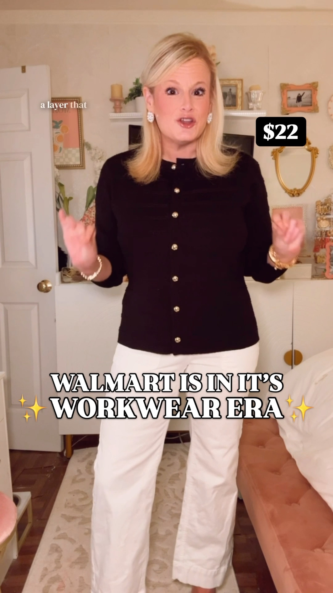 Walmart Is in Its Workwear Era. 🖤

And this $22 cardigan is exactly why.

The gold dome buttons running the full front placket. The puckered and ribbed mixed texture knit. The fitted crewneck silhouette that buttons as a top, layers open, and transitions from the office to everywhere else without missing a beat.

Walmart is winning the affordable professional wardrobe space right now. Easy staples. High quality. Looks expensive. Does not cost it.

$22. A Walmart bestseller. Machine washable. I sized up to a large for a roomier fit.


✔️ Gold dome button placket
✔️ Puckered ribbed mixed texture knit
✔️ Fitted crewneck silhouette
✔️ Buttery soft feel
✔️ $22. Machine washable.

If you have been searching for work cardigan women, teacher outfit cardigan, business casual cardigan, quiet luxury cardigan, gold button cardigan, professional workwear women, office outfit women, affordable professional wardrobe — this is the one.

gold button cardigan women, gold dome button cardigan, black cardigan women, work cardigan women, teacher outfit women, teacher cardigan, business casual cardigan, business casual outfit women, work outfit women, work outfits women, office outfit women, professional outfit women, professional workwear women, elevated workwear women, quiet luxury cardigan, quiet luxury outfit women, quiet luxury style, fitted cardigan women, crewneck cardigan women, ribbed cardigan women, spring work outfit, affordable workwear women, Walmart fashion finds, Walmart workwear, Walmart cardigan, affordable professional wardrobe, classic cardigan women, preppy cardigan women, spring outfits women, cardigan outfit women

#LTKFindsUnder50  #WorkOutfit #WorkOutfits #TeacherOutfits #TeacherOutfit #BusinessCasual #QuietLuxury #WalmartStyle #WalmartFinds #AffordableWorkwear

#LTKSeasonal #LTKootd #LTKWorkwear