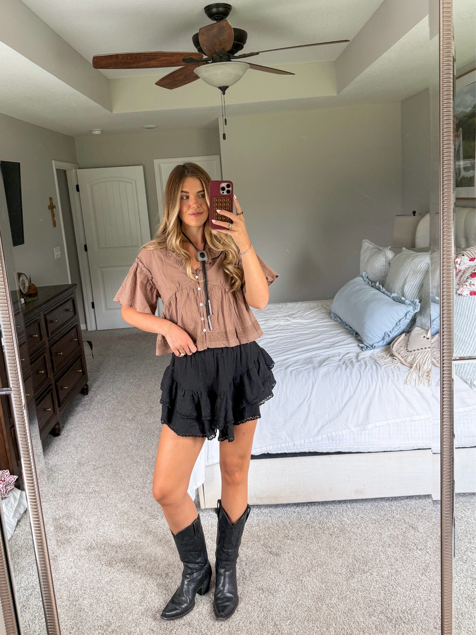 size small on both skirt and top! bolo is also linked :) #westernfashion

#LTKgrwm #LTKootd #LTKTall
