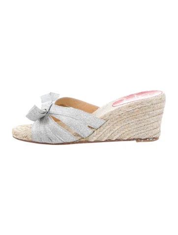 Christian Louboutin Woven Espadrille Wedges | The Real Real, Inc.