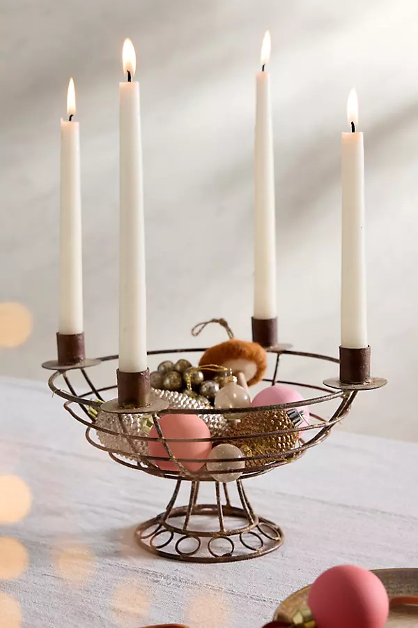 Wire Basket Candelabra | Terrain