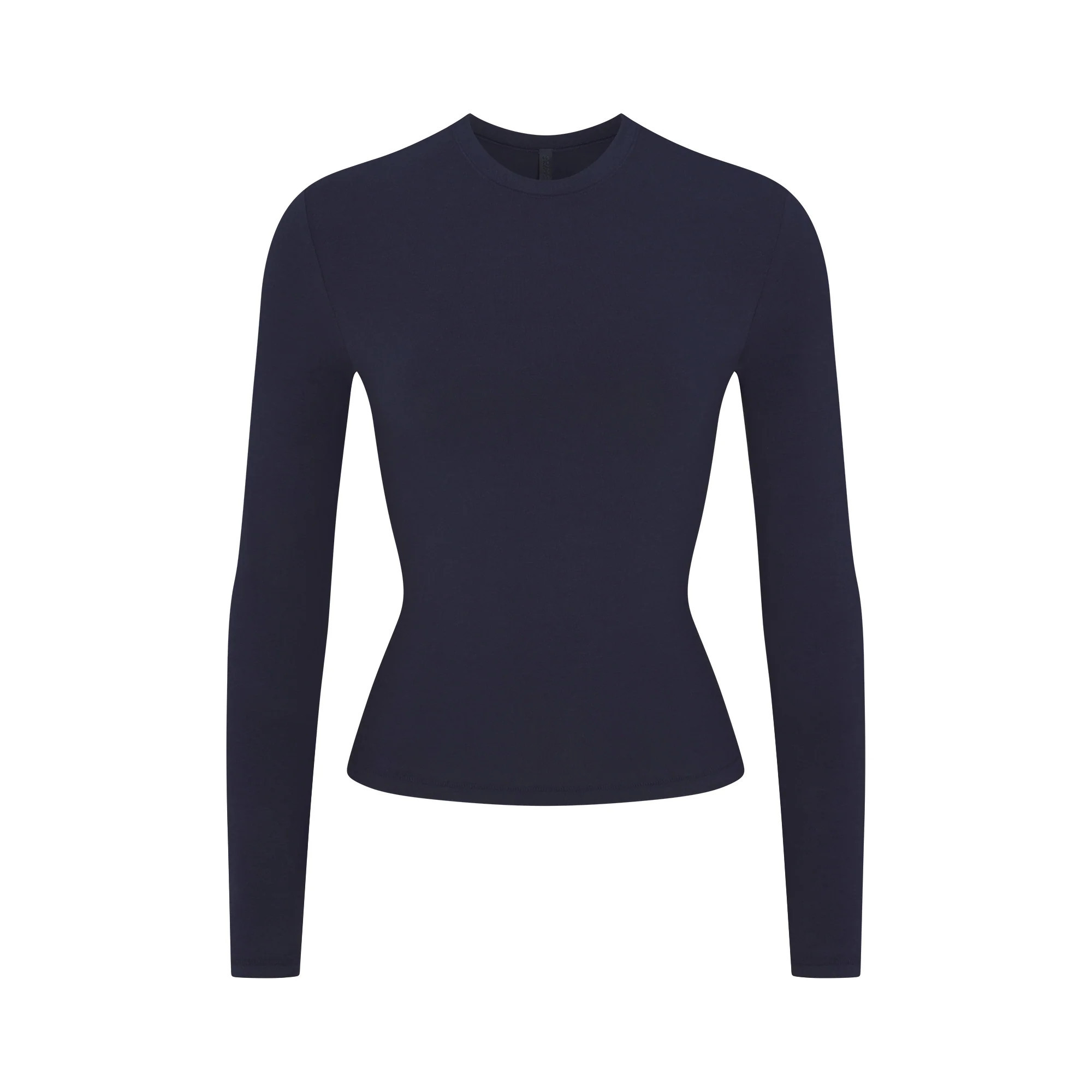 SKIMS Long Sleeve T-Shirt | Blue | XL | Cotton Jersey | SKIMS (US)