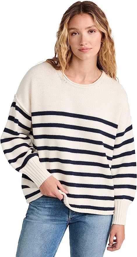 Madewell Women's Conway Pullover Sweater in Stripe | Amazon (US)