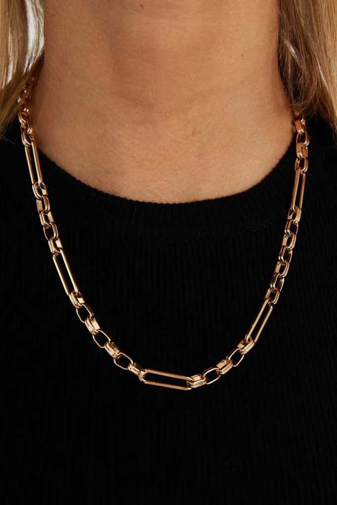ARCHER GOLD CHAIN NECKLACE | DISSH