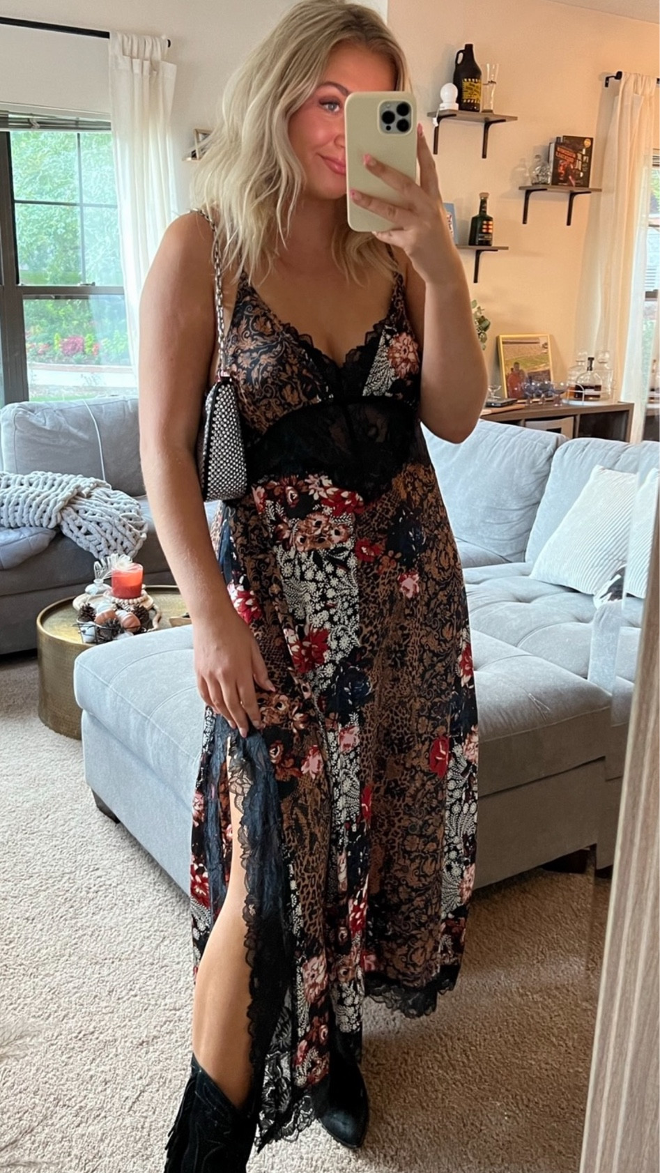 Medium in dress 

#LTKSeasonal #LTKFind #LTKunder100