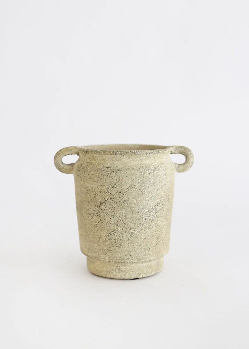 Tuscan Farmhouse Distressed Vase with Handles - 5.5 | Afloral (US)