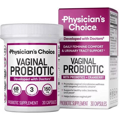 Physician's Choice Women's Vaginal Wellness Probiotics and Urinary Tract Support Capsules - 30ct | Target