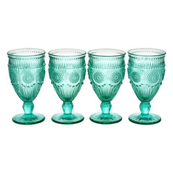 The Pioneer Woman Adeline 12-Ounce Footed Glass Goblets