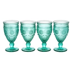 The Pioneer Woman Adeline 12-Ounce Footed Glass Goblets