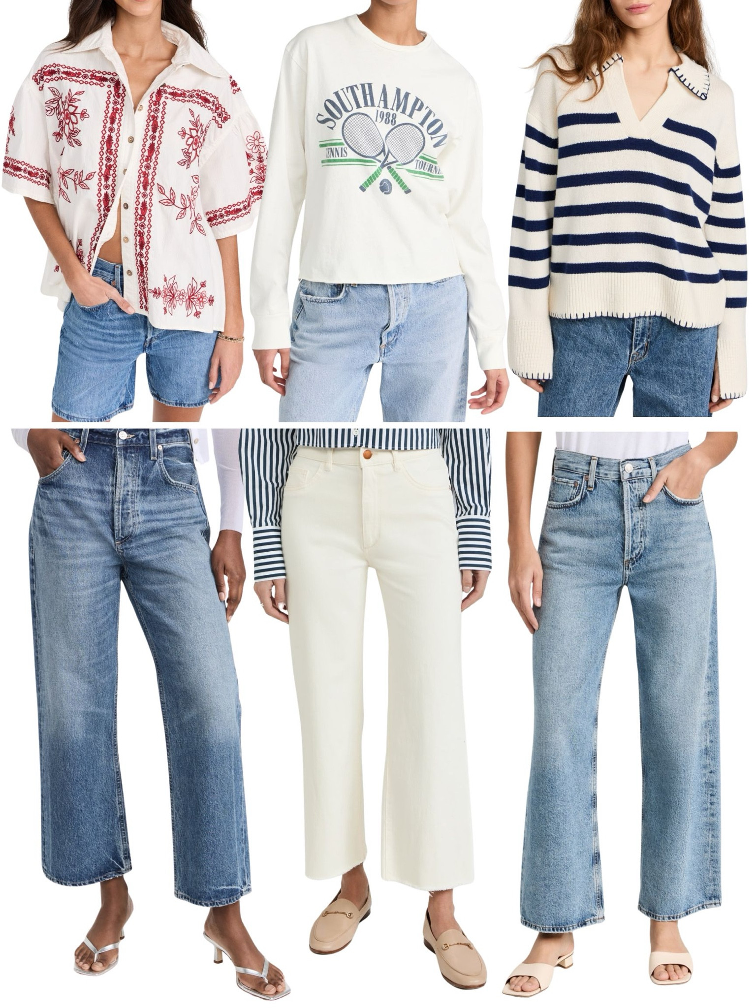 Things I saw and liked lately

Spring outfit, jeans, denim, stripes, spring style, 

#LTKSeasonal