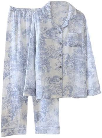 Vhitler Linen Set Coquette Womens Pajamas Set Summer Lounge Sets for Women Old Money Aesthetic | Amazon (US)