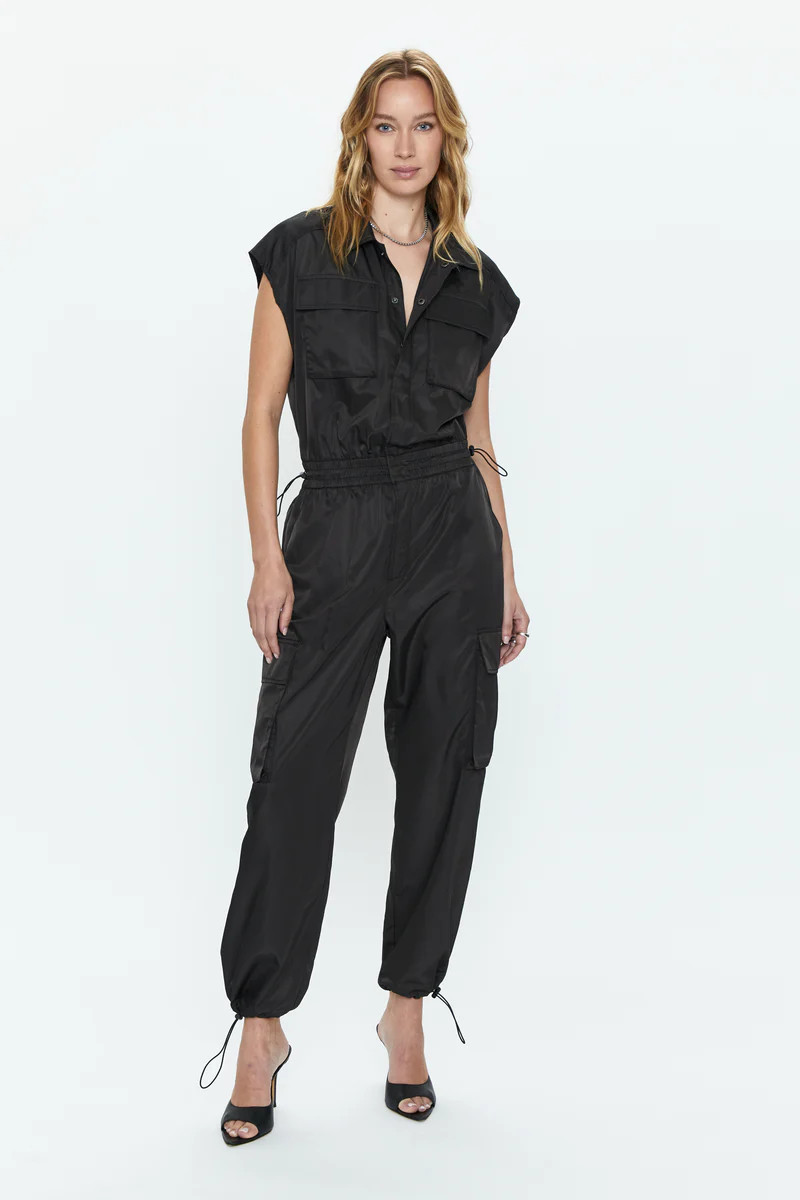 Jade Cargo Jumpsuit - Black | Pistola Denim