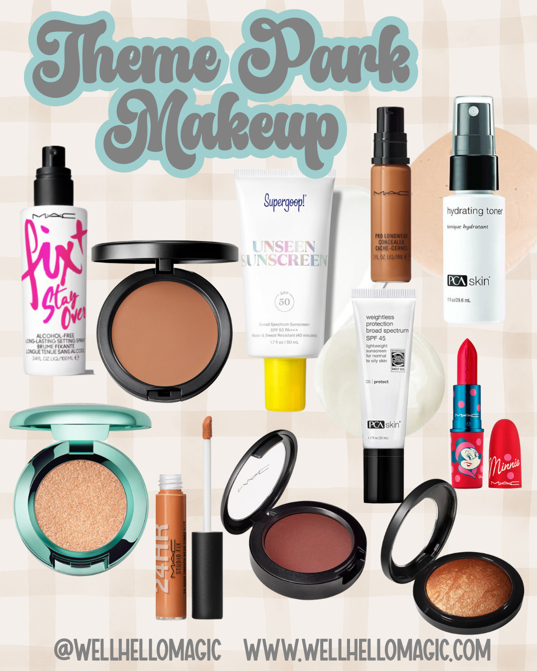 If you’re heading into the parks and want your makeup to last all day, this is my go-to theme park routine 🎢✨
Lightweight, sweat-proof, and comfortable from rope drop to fireworks — no heavy layers, no constant touch-ups. Perfect for hot days, long park hours, and travel when you still want to feel put together. 

 

#LTKdayinmylife #LTKgrwm #LTKBeauty