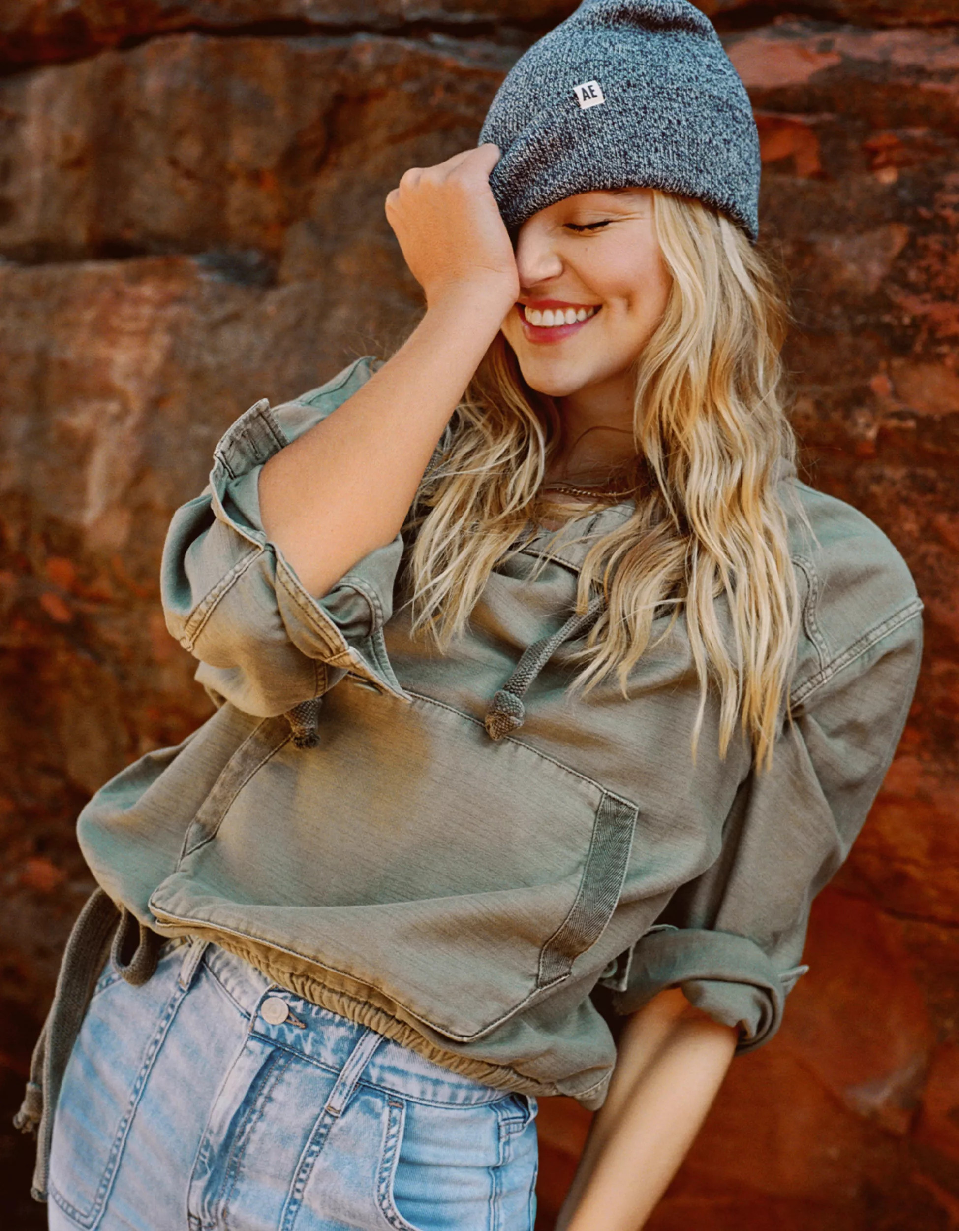 AE Oversized Military Hoodie | American Eagle Outfitters (US & CA)