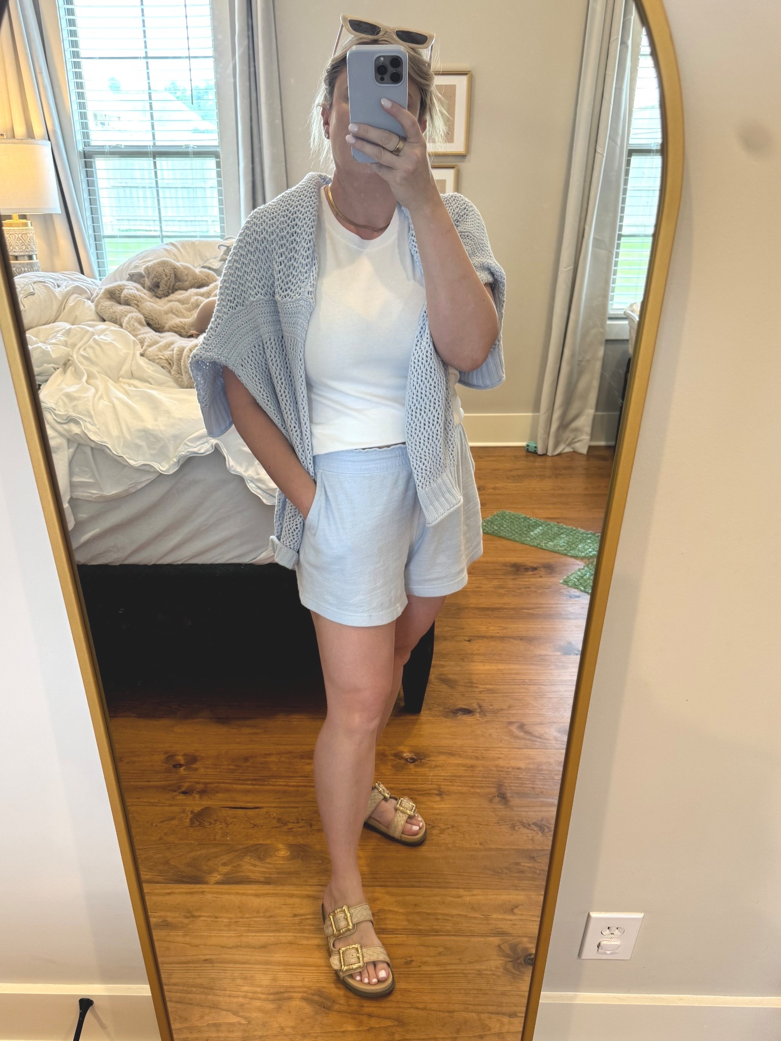 Carpool chic but make it cozy 👟☕️
Wearing one of my favorite Aerie sets that works perfectly as a summer-to-fall transition—lightweight, breezy, and easy to layer. Threw it on with my go-to white tee and favorite buckle sandals for errands, school drop-off, WFH, and everything in between.

Linked the full look! You’ll wear this on repeat.

aerie set, cozy matching set, fall transition outfit, carpool outfit, mom style, buckle sandals, white tee outfit, comfy neutral look, everyday errands outfit


#LTKStyleTip