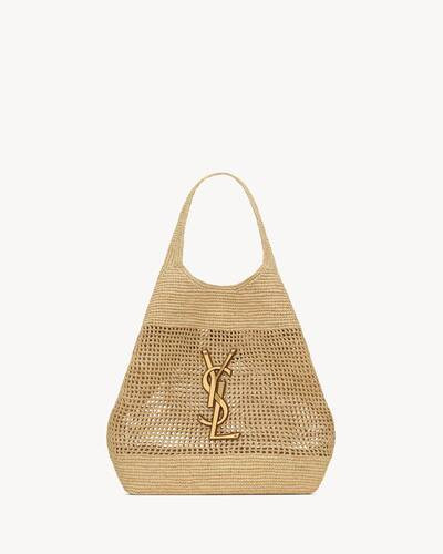 Maxi shopping bag MADE in A HAND-EMBROIDERED NATURAL RAFFIA.THIS TECHNIQUE REQUIRES THE FINEST SA... | Saint Laurent Inc. (Global)