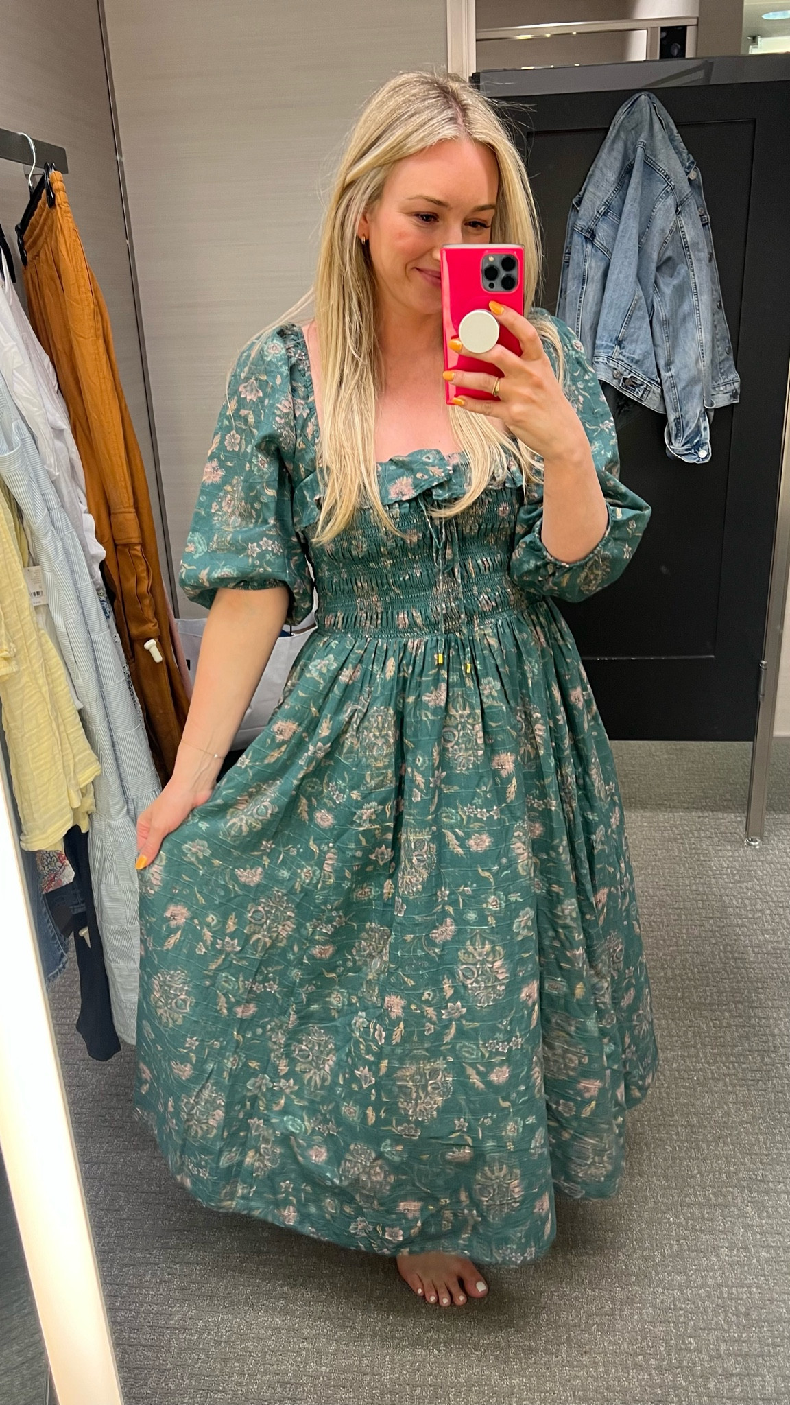 Family photo dress // free people maxi // maxi dress // green family photo dress // summer dress // midi smocked dress 

#LTKfamily #LTKstyletip #LTKFind