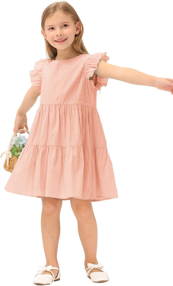 GRACE KARIN Girls Summer Dress Sleeveless Casual Crewneck A-Line Dresses for 5-12 Years Kids | Amazon (US)
