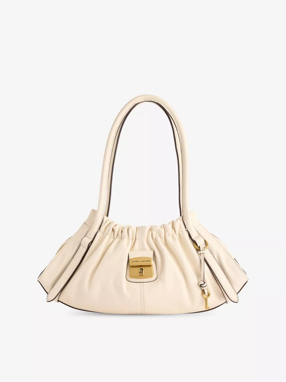 Cristina Logo-Plaque Leather Satchel Bag | Selfridges