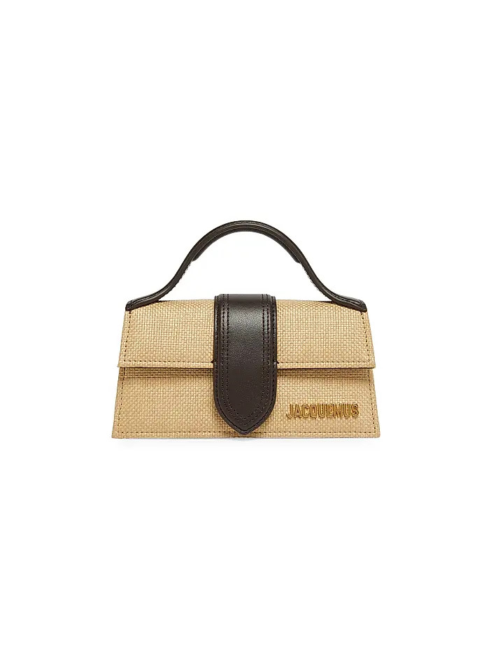 Jacquemus Le Bambino Woven Top Handle Bag | Saks Fifth Avenue | Saks Fifth Avenue