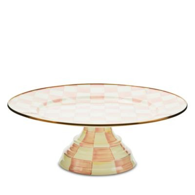 Mackenzie-Childs Rosy Check Large Pedestal Platter | Bloomingdale's (US)