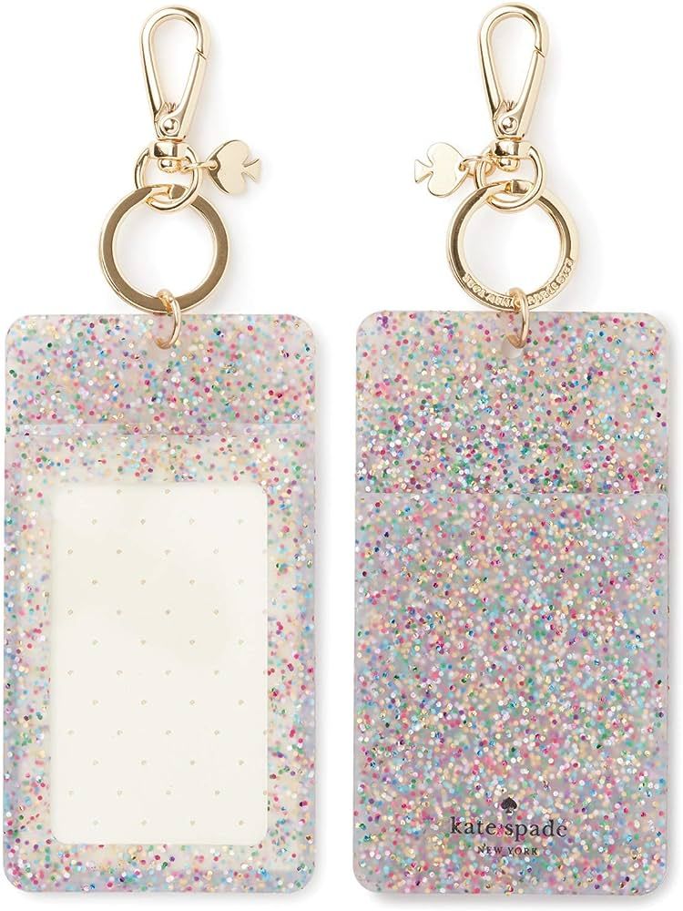 Kate Spade New York Id Badge Clip Key Chain, Multi Glitter | Amazon (US)