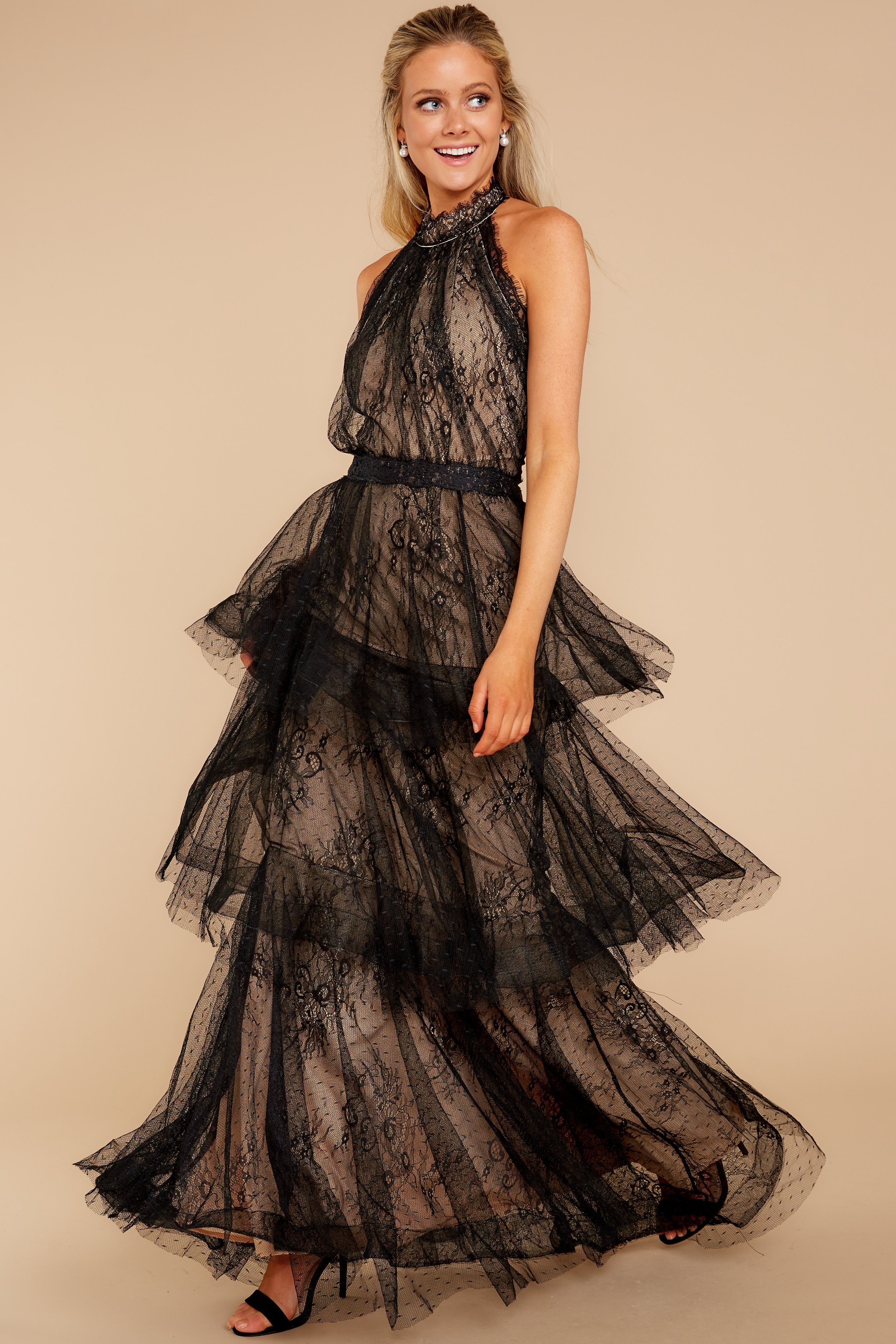 Night At The Met Black Maxi Dress | Red Dress 