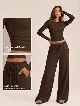 Trendy Queen Women's 2 Piece 2026 Fall Fashion Lounge Set with Pockets | Amazon (US)