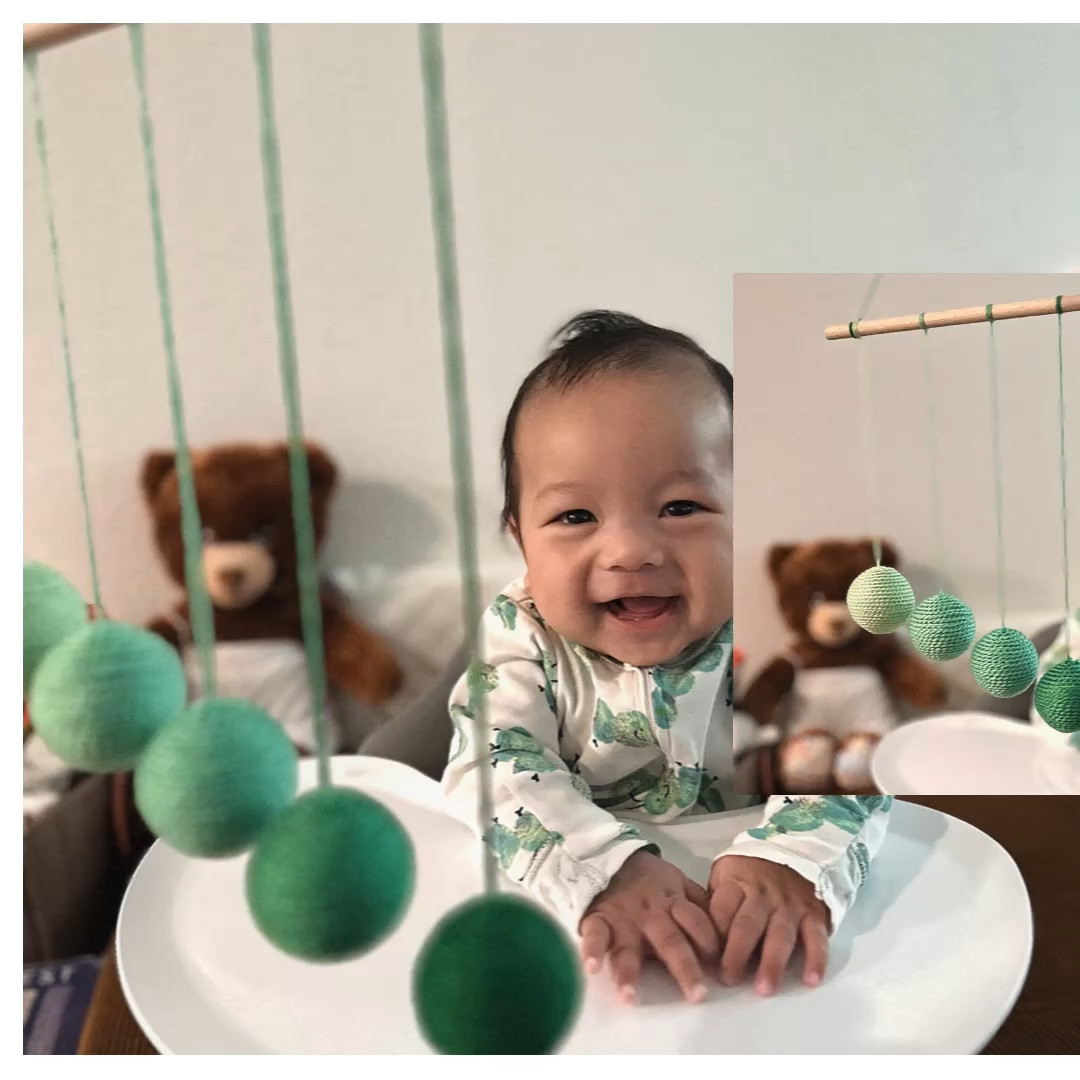 Everett always loves his mobiles from @_peariwinkle 💜🍐✨ The Gobbi Mobile stimulates his visual sense and depth perception. ☺️ It also helps him expand his visual capabilities and color recognition skills 🫶🏼

Code : ELEXUSBALTAZAR 


#LTKBaby #LTKVideo #LTKGiftGuide