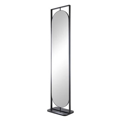 18" X 12" X78" Full Length Standing Mirror, 360° Swivel Floor Mirror For Bedroom Living Room Vanity Entryway | Wayfair North America