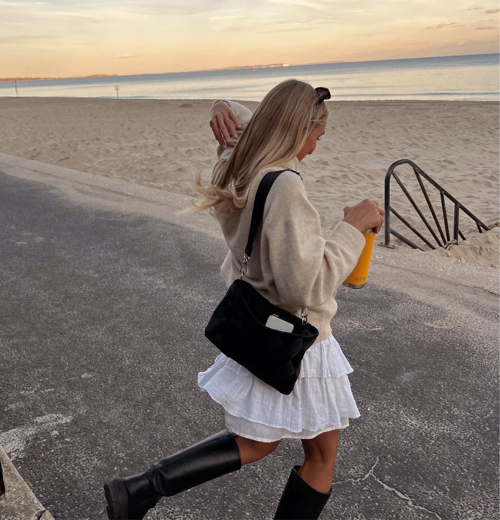 Skirt and knee high boots 

#LTKFind