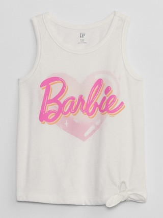 babyGap | Barbie™ Knot-Tie Graphic Tank Top | Gap Factory