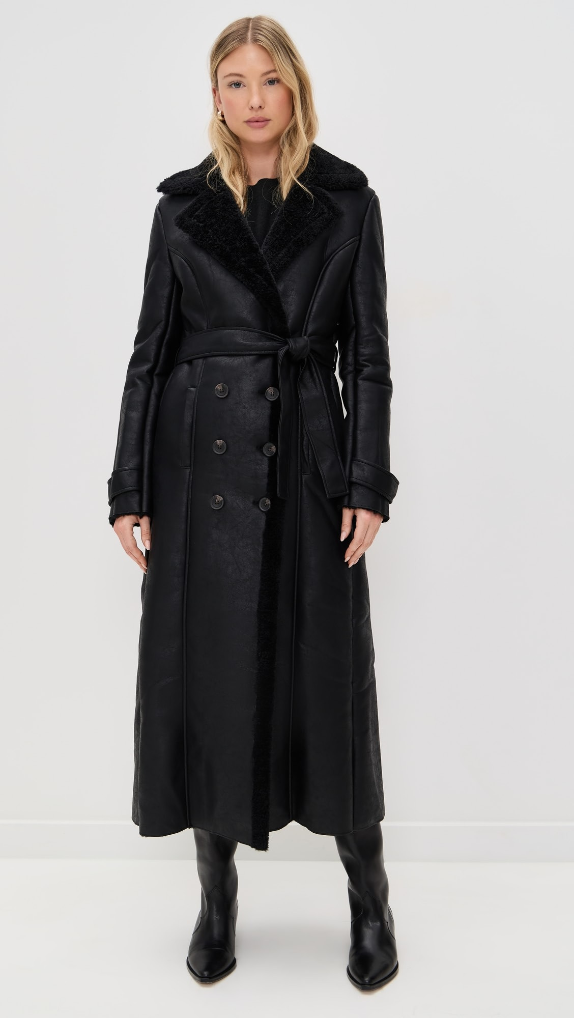 Vegan Leather Trench Coat | Shopbop