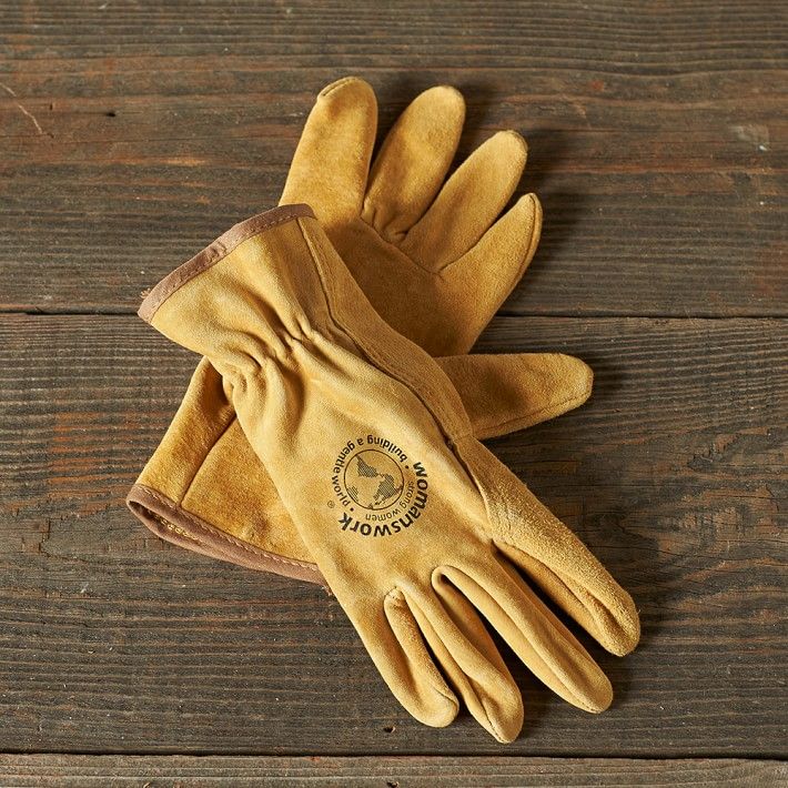 Leather Work Gardening Gloves, Medium | Williams-Sonoma